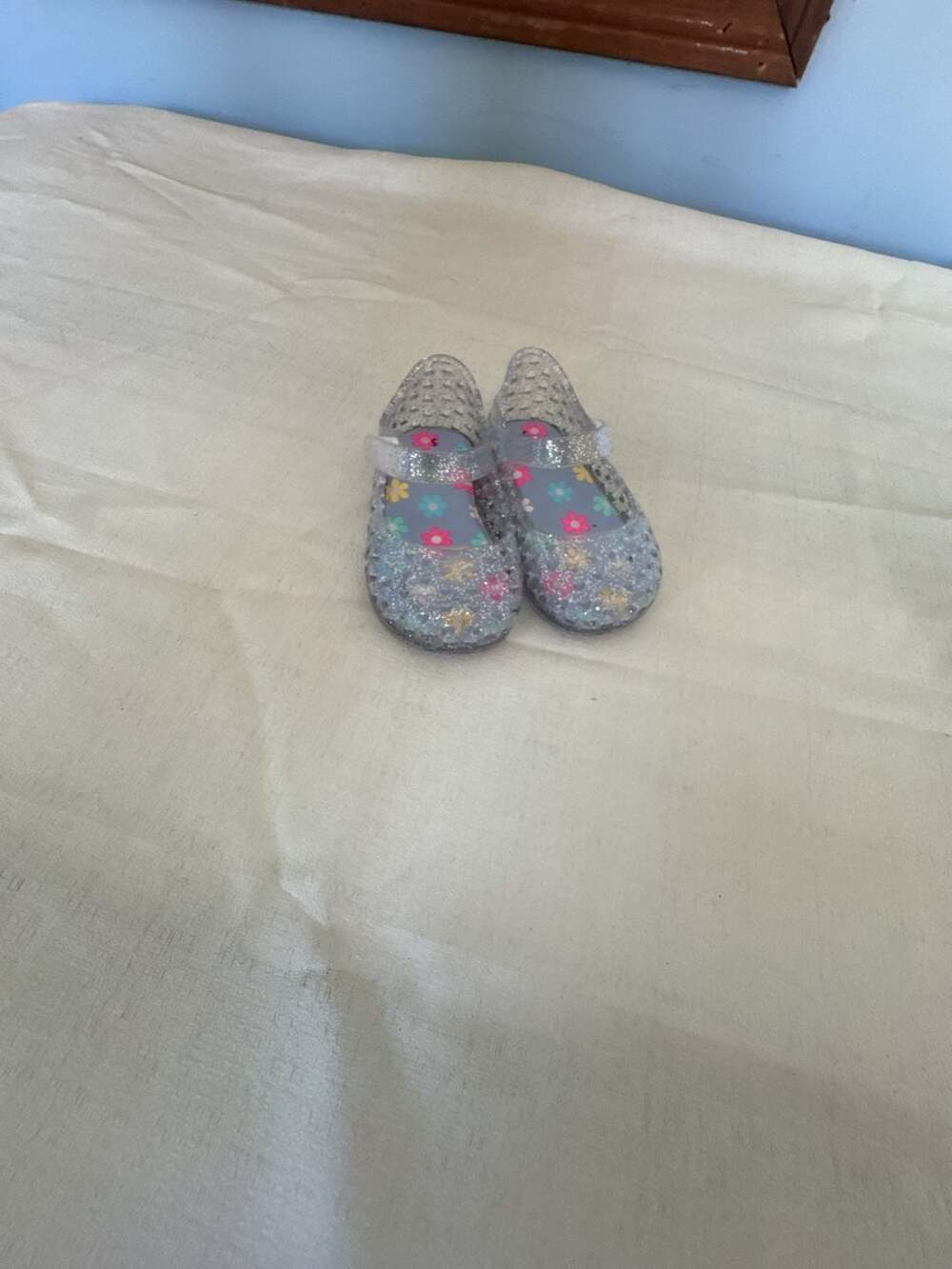 Wonder Nation Toddler Girl Glitter Mary Jane Jelly Shoes Size 5
